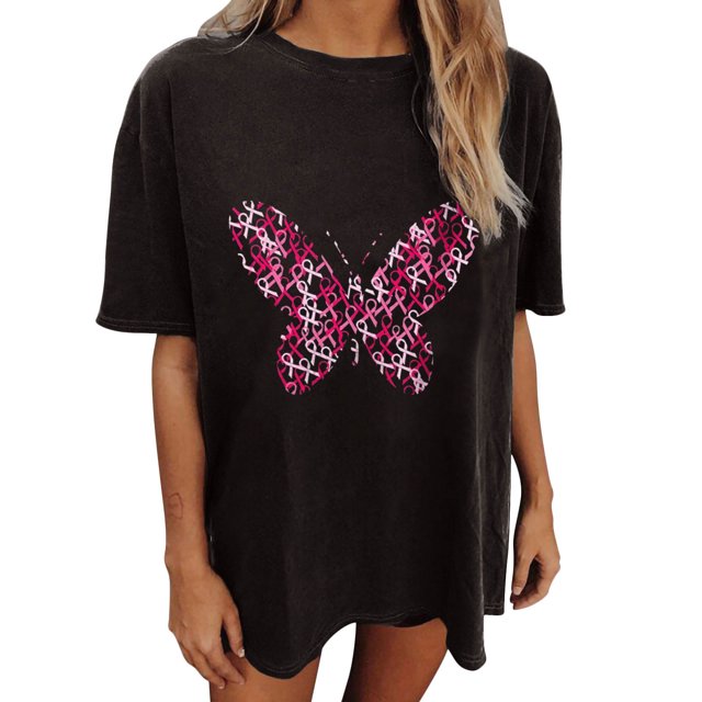 Top de fondo de manga corta ligero con cuello redondo y lazo rojo a la moda para mujer Pompotops hkajfhjk457000