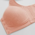 thumbnail image 6 of AHTJRT Ladies' Front Closure Wirefree Bralette with Thin Cups, Plus Size & Side Support for Daily Wear. Orange 42.52-45.28'', 6 of 7