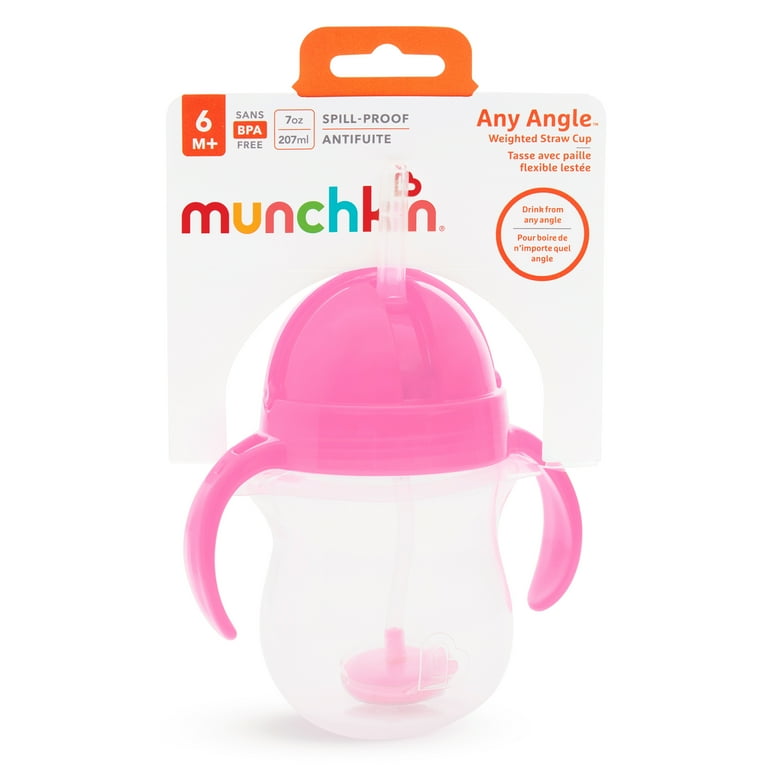 Munchkin® Any Angle™ Weighted Flexi-Straw Trainer Sippy Cup Munchkin® Any Angle™ Weighted Flexi-Straw Trainer Sippy Cup
