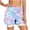 Z23 Sky Blue, variant on Womens Athletic Shorts with Liner 2 in 1 Tie-Dye Print Double Layer Running Shorts High Waisted Workout Gym Yoga Biker Shorts Green,XXL