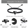 thumbnail image 6 of Pet Heart Cremation Bracelet for Pets Ashes - Dog / Cat Paw Pendant Bangle Stainless Steel Memorial Urn Jewelry, 6 of 7