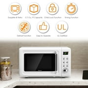 Costway 0.7Cu.ft Retro Countertop Microwave Oven