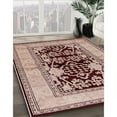 thumbnail image 3 of Ahgly Company Machine Washable Indoor Rectangle Industrial Modern Pastel Orange Area Rugs, 8' x 10', 3 of 7