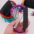 thumbnail image 3 of Ultra Big Size Carabiner Large D Button Sponge Handle Buckle D-Ring Shape Aluminum Alloy Sponge Shopping Hook Random Color, 3 of 8