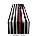 thumbnail image 4 of Chmadoxn 4th of July Independence Day Table Runner, 72 x 13 Inches Patriotic American Flag Linen Tablecloth, Vintage Truck Design for Memorial Day Kitchen Dining Table Decor, 4 of 8