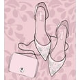 thumbnail image 3 of Fashion Duvet Cover Set, Stiletto High Heels Feminine Floral Ornaments Flower Silhouette Illustration, Decorative 2 Piece Bedding Set with 1 Pillow Shams, Twin Size, Rose Pale Rose, by Ambesonne, 3 of 3