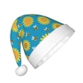 thumbnail image 2 of Yiaed Bee Sunflower Print Hat,Santa Claus Hat For Xmas Party, Christmas Hat For Boys Girls Child Infant Holiday Hat, 2 of 6