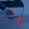 thumbnail image 4 of Amacok 4Pair Reflective Stickers for Rearview Mirror, Car Safety Warning Reflective Stickers, Safety Anti Scratch Protective Strips, 4 of 6