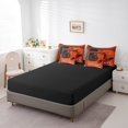 thumbnail image 4 of Erosebridal Teens Ball Sport Bedding Sets Full Size, Retro Rugby Comforter Sets with Sheets, American Football Decor, Reversible 7pcs, 4 of 5