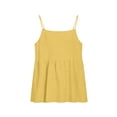 thumbnail image 4 of Lumistal Women's Sleeveless Linen Tank Top V Neck Button Down Shirt Casual Blouse for Women Trendy Loose Fit Summer Beach Vacation Tops Daily Wear Yellow S, 4 of 6