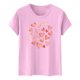 thumbnail image 4 of Haivin Womens Tops Petal Short Sleeve Summer Casual Crew Neck Shirts Floral Solid Blouse, 4 of 5
