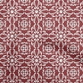 thumbnail image 1 of oneOone Viscose Jersey Maroon Fabric Asian Block Floral Craft Projects Decor Fabric Printed By The Yard 60 Inch Wide, 1 of 4