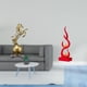 thumbnail image 2 of Escultura Artística De Llama De Caballo De Resina Moderna, Figura De Fuego Abstracta Coleccionable, Adorno Decorativo Para Sala De Estar, Oficina, Estante, Centro De Mesa, 2 of 8