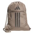 thumbnail image 1 of Bolsa deportiva adidas Alliance Sackpack, ligera, color marrón tiza, 1 of 7