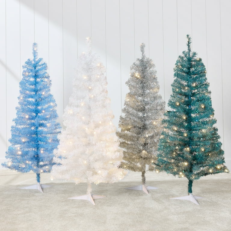 ✳︎new arrival✳︎christmastreeクリスマスツリー⑤white Best Choice Products 4ft Prelit Colored Christmas Tree, Artificial