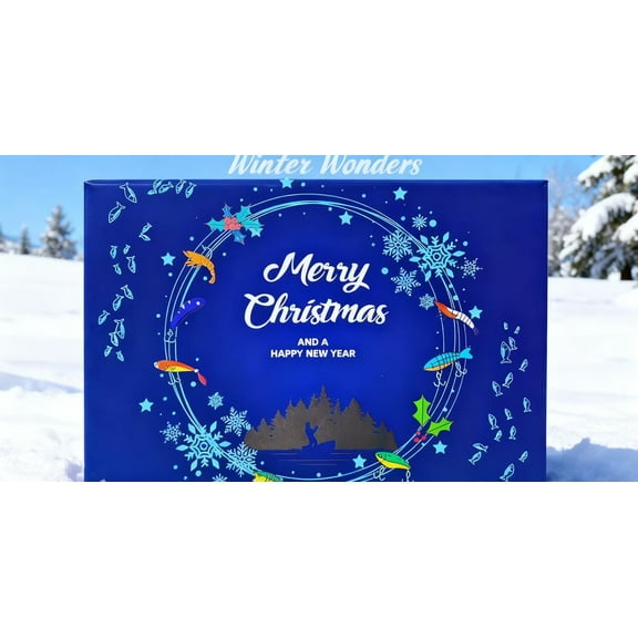 2025 Christmas Countdown Fishing Calendar – 24-Day Surprise Set for Adult Men & Teen Boys