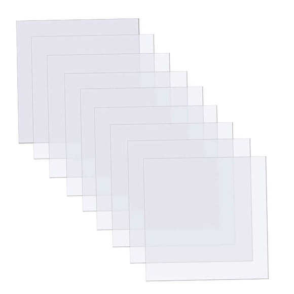 15 hojas de plantilla en blanco de 6 mil, 12 x 12 pulgadas, material en blanco transparente, plantillas Mylar, plantilla cuadrada en blanco para máquina cortadora de vinilo Cricut/material de plantill