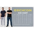 thumbnail image 7 of RICHCOIN Short Sleeve T-shirt for Men Ribbed Summer Top Blue Casual Crewneck Slim Fit Tee Shirts XXL, 7 of 7