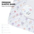 thumbnail image 5 of Bimocosy Crib Sheets Fitted 2 Pack for Baby Boys & Girls 52'’ x 28'' (Garden), 5 of 8
