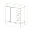 thumbnail image 3 of Manor Park Modern Bar Cabinet with Wine Storage, Slate Grey, 3 of 6