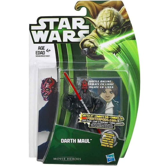 Star Wars The Clone Wars 3.75 Inch Action Figure Green Card - Darth Maul