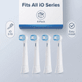 thumbnail image 4 of Fit Oral B iO Series  Brush Heads Toothbrush Replacement Heads, 4x White, 4 of 6