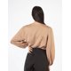 thumbnail image 4 of Blusa cuello V manga bomba retro AMAD Casual para mujer Talla L, 4 of 5