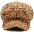 thumbnail image 6 of CoCopeaunts Octagon Newsboy Cap for Women Warm Winter Hat Japanese Style Beret Hat Solid Color Warm Outdoor Baker Boy Cap, 6 of 7