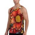 thumbnail image 2 of Fuzoiu Colorful Vintage Floral Pattern Print Men's Workout Tank Tops,Sleeveless Gym Shirt Quick Dry,Fitness Bodybuilding T-Shirt,Muscle Athletic Workout Tee-Medium, 2 of 7