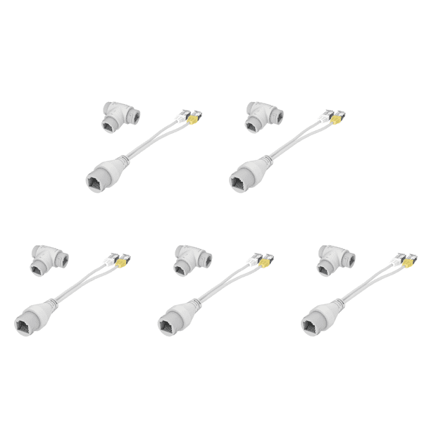1 conector POE RJ45 Divisor de cable de 2 en cámara para instalación de cámara IP