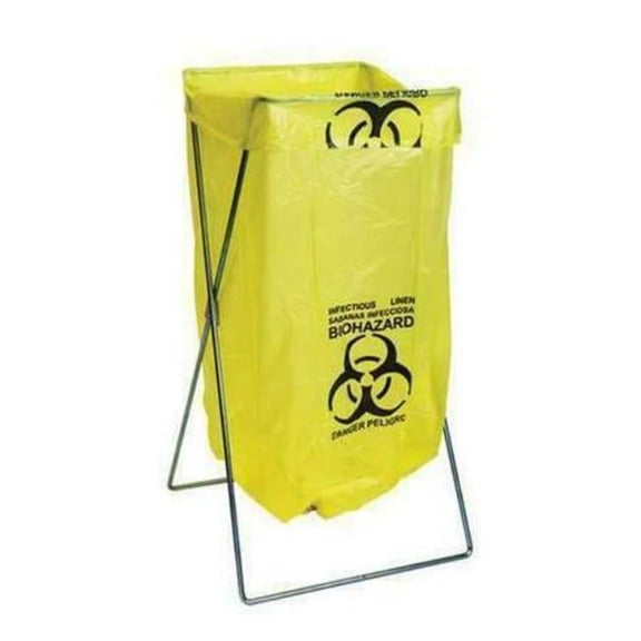 32.5 in. Stainless Steel Stationary Wire Hamper Stand