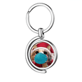thumbnail image 1 of Lovely mas Chat Tête Expression Rotation Porte-Clés en Métal Porte-Clés, 1 of 2