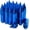 Blue, variant on JINLONG 20-Pack M12 x 1.5 Spiked Tuner Lug Nuts, 60mm Extended Aluminum, Red