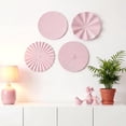 thumbnail image 6 of Pink Metal Sunburst Wall Sculpture 12 Inch Set of 4 For Home Living Room Office, 6 of 7