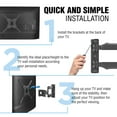 thumbnail image 5 of ELG Full Motion TV Wall Mount Bracket for 26–75 in TVs, Tilt and Swivel, VESA 100x100 to 400x400, 5 of 15