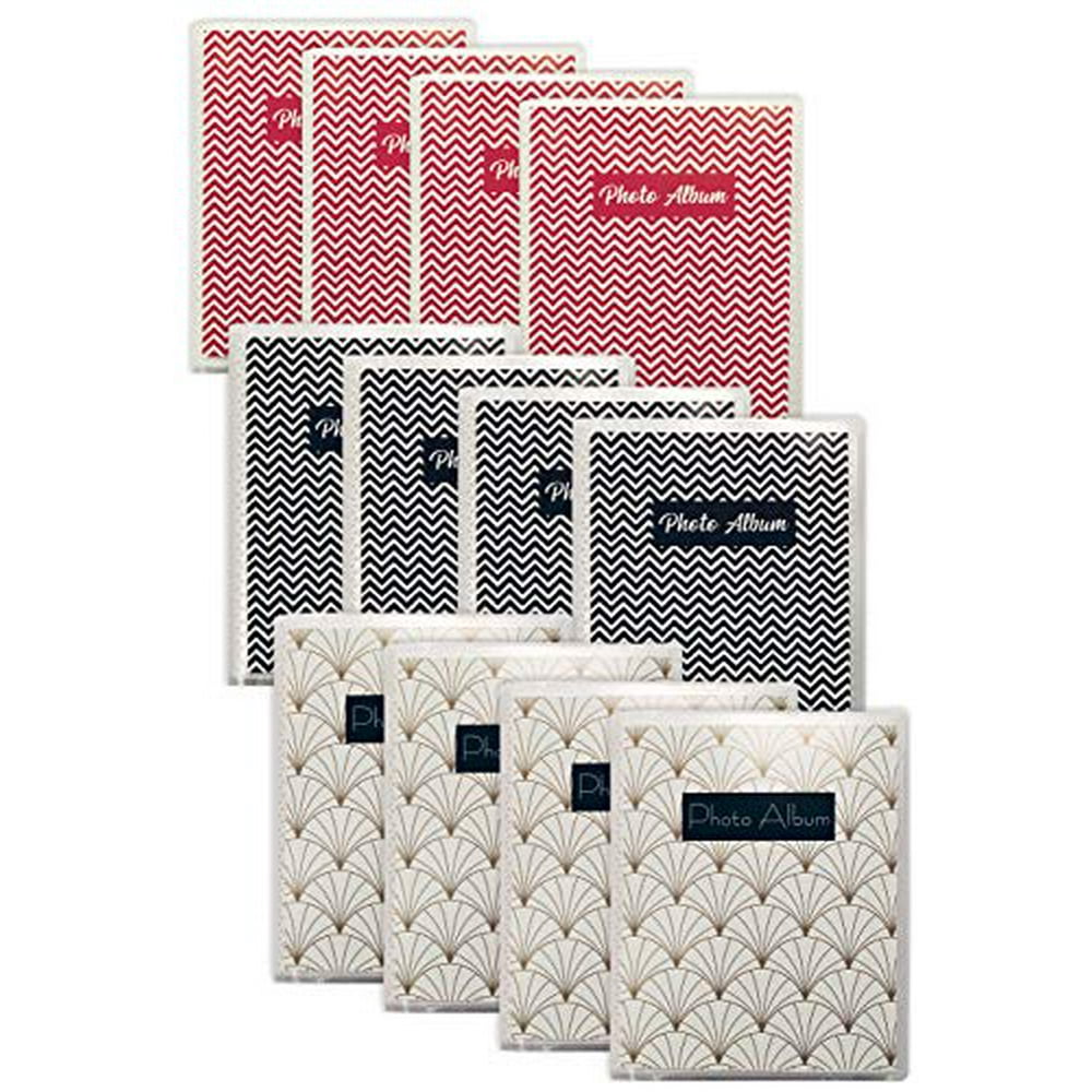 48 Photo Mini Photo Album, 4 x 6 Inch, Pack of 12, Clear View Cover