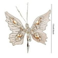 thumbnail image 3 of Christmas Tree Decorations Butterfly Ornament with Sequins for Home Holiday Party Festive Scene Layout Decorative Accessories, 3 of 6