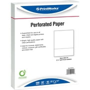 Printworks Professional Printworks Professional 8 1/2" x 11" 20 lbs. Perforated 3 1/4" Paper