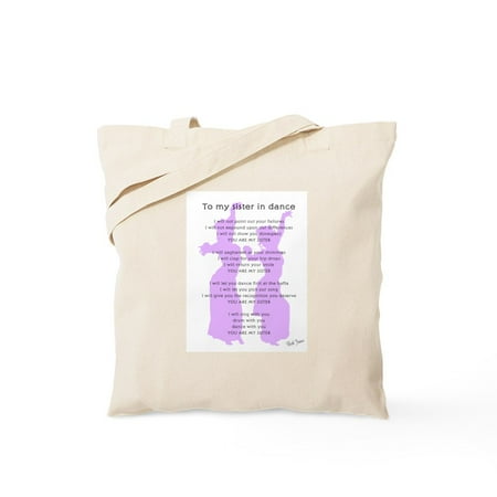 CafePress - Bellydance Sister Poem Tote Bag - Unisex Canvas Tote Bag Beige 1-Piece