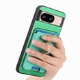 thumbnail image 5 of Allytech Google Pixel 9 Case, Detachable Magnetic Wallet Case with Card Holder & Ring Stand, Support Car Mount, Premium PU Leather Shockproof Durable Protective Slim Case Cover - Green, 5 of 7