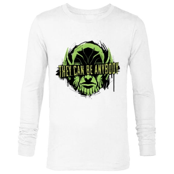 Marvel Studios Secret Invasion Skrull They Can Be Anybody - Long Sleeve T-Shirt for Men - Customized-White