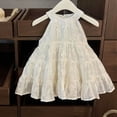 thumbnail image 6 of MEZZALL Girls Floral A-Line Dress Casual Sleeveless Summer Party Wear For Toddler Kids O-Neck Cozy Dresses, 6 of 8