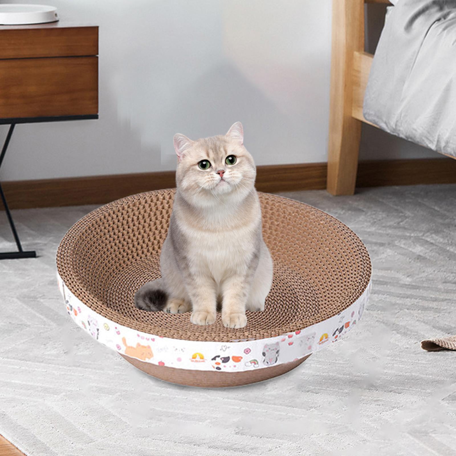 Bvdfgk Cat Scratch Pad Cat Pattern Furniture Protector Durable Lounge Bed Cat Scratcher L