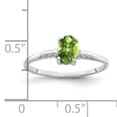 thumbnail image 2 of Primal Gold 14 Karat White Gold 6x4mm Oval Peridot Ring, 2 of 4