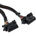 thumbnail image 4 of Obd Ii Cable 16 Pin Obd 2 Adaptador divisor Cable de extensión Macho a hembra Dual Y Conector Obd2 Interfaz Línea extendida,11 Feliz Sencillez, 4 of 5