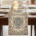 thumbnail image 3 of Boho Southwestern 120 Inch Table Runner, Vintage Retro Geometric Ethnic Farmhouse Dresser Scarf Cotton & Linen Tablerunner for Dining/Kitchen Island/Holiday Party Décor 13" x 120", 3 of 9