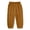 Brown, variant on Girls Pants Full Length Elastic Waist Cinch Bottom Loose Fitted Breathable Daily Wear Cute Casual Pants(3-4 YearsBlue)