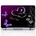 thumbnail image 1 of Meffort Inc® Personalized Laptop Notebook Skin Sticker Cover Art Decal, Customize Your Name (12 Inch, Heart Butterfly), 1 of 4