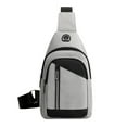 thumbnail image 1 of Sling Bag Small Backpack for Women Men Lightweight One Strap Backpack Travel Hiking Chest Bag - grey, 1 of 6