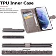 thumbnail image 4 of for Samsung Galaxy S22 Cartoon Cute Wallet Case,Cat Dog Style Flip Phone Cover with ID Card Holder PU Leather Cases for Samsung Galaxy S22 MG Grey, 4 of 14